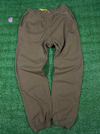 RHUDE Authentic Men's Brown Heavyweight Embroidered Logo Sweatpants MD MSRP: $765