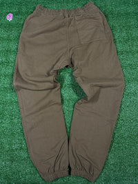 RHUDE Authentic Men's Brown Heavyweight Embroidered Logo Sweatpants MD MSRP: $765