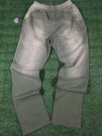 RHUDE Authentic Men's Sundry Olive Heavyweight Embroidered Logo Sweatpants LG MSRP: $765.00