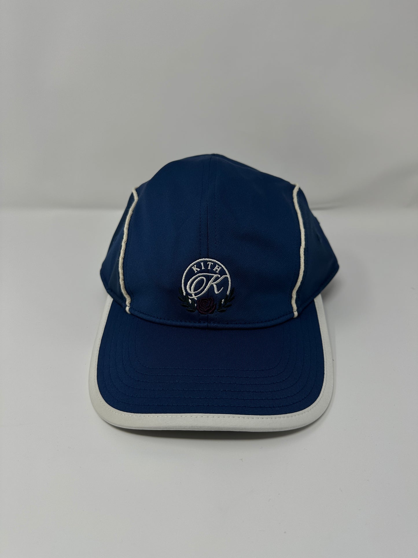 Kith Striped Tricot Griffey Camper Adjustable Hat - Gulf Blue - OS