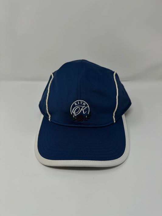 Kith Striped Tricot Griffey Camper Adjustable Hat - Gulf Blue - OS