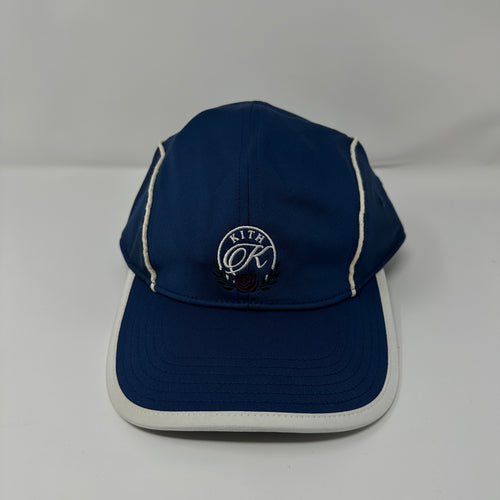 Kith Striped Tricot Griffey Camper Adjustable Hat - Gulf Blue - OS
