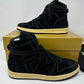 RHUDE Authentic Rhecess High Black Suede Sneaker-MSRP:$680.00 Size 10 Mens Shoe