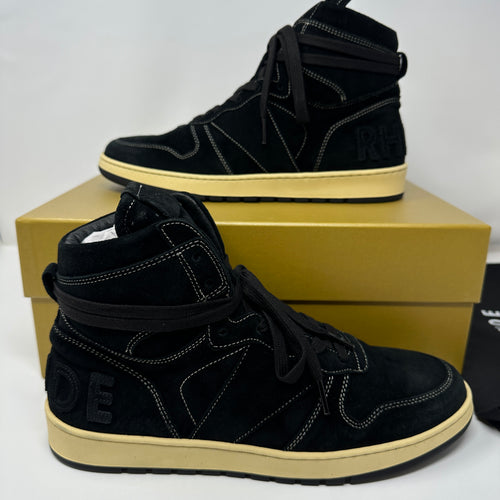 RHUDE Authentic Rhecess High Black Suede Sneaker-MSRP:$680.00 Size 9 Mens Shoe