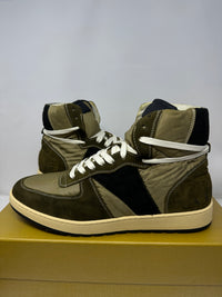 RHUDE Authentic Rhecess Hi Sneaker -2 Tone Olive- MSRP:$685.00 Size 8 Mens Shoe