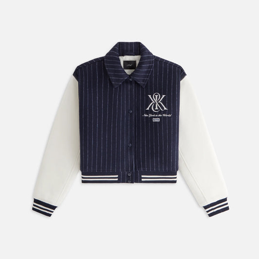 Campbell Varsity Wool Jacket - Navy XS