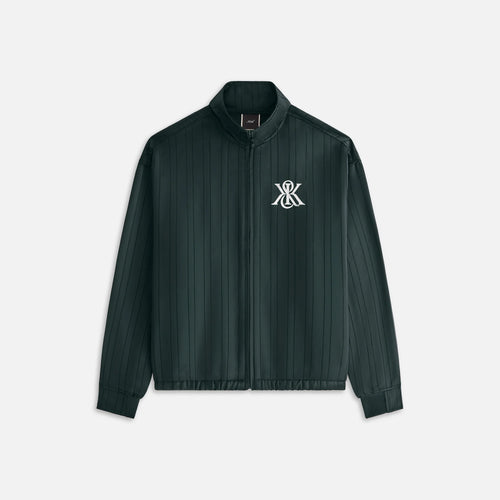 Kith Women's Wrenley Satin Crest Track Jacket - Blk XS MSRP: $210
