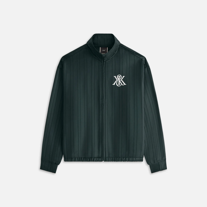 Kith Women's Wrenley Satin Crest Track Jacket - Dark Green XS MSRP: $210