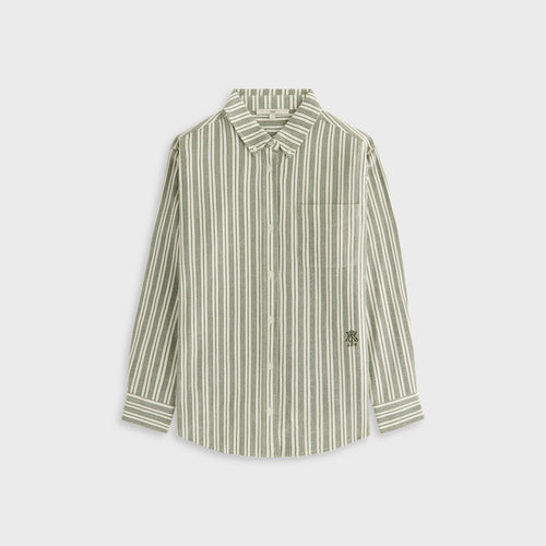 Kith Women's Ora Ii Dobby Shirt - Green LG MSRP: $200