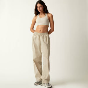 Kith Women's Lowen Nylon Track Pant - Beige L MSRP: $170