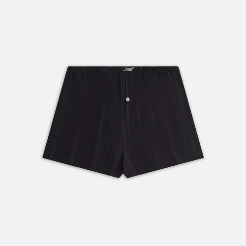 KITH  Women's Ida Ii Sheer Stripe Boxer Short - Blk LG MSRP: $145