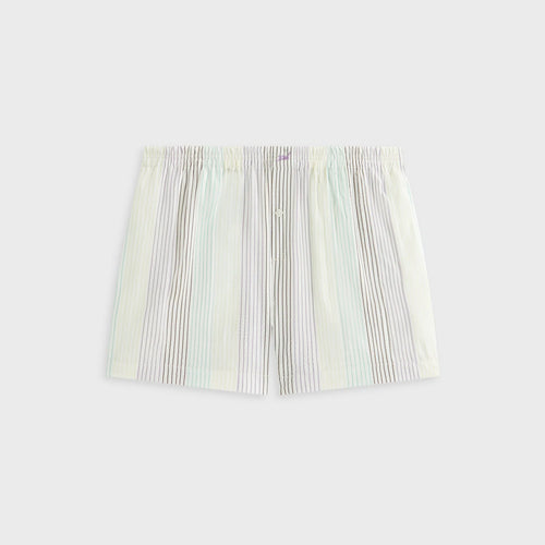 KITH Women's Ida Seersucker Boxer Short - Light/Pastel Green LG (MSRP: $145)