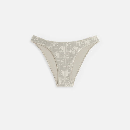 Kith Women's Brooke Hi Cut Monogram Bottom - Beige Large