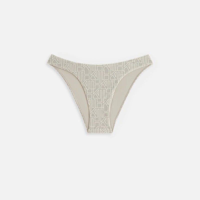 Kith Women's Brooke Hi Cut Monogram Bottom - Beige Large
