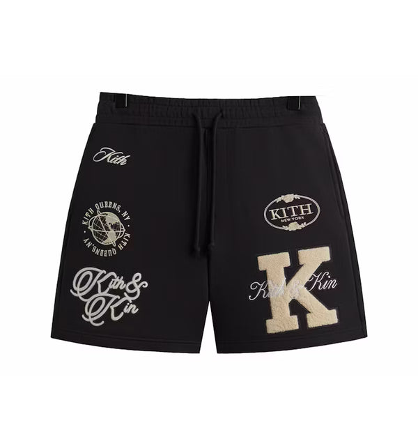 Kith Women's Emery Logo Patchwork Short S - Blk MSRP: $238