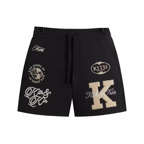 Kith Women's Emery Logo Patchwork Short S - Blk MSRP: $238