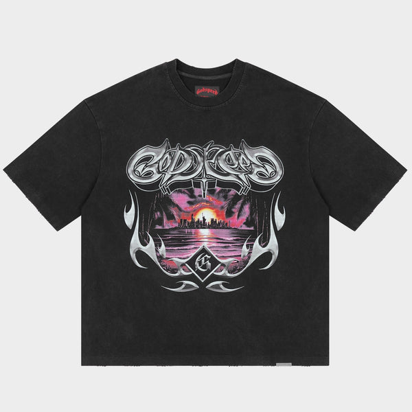 Godspeed Liberty Sunset T-Shirt - Black