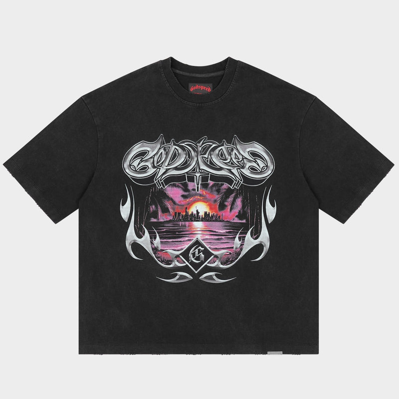 Godspeed Liberty Sunset T-Shirt - Black