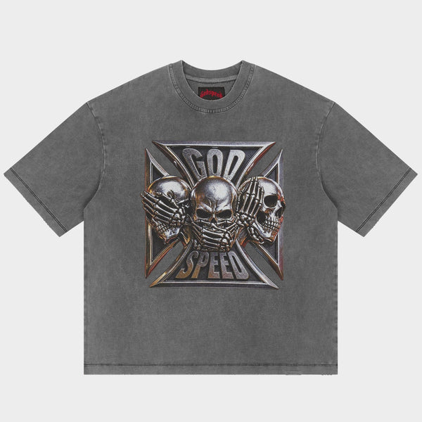 Godspeed Omerta T-Shirt - Grey Wash