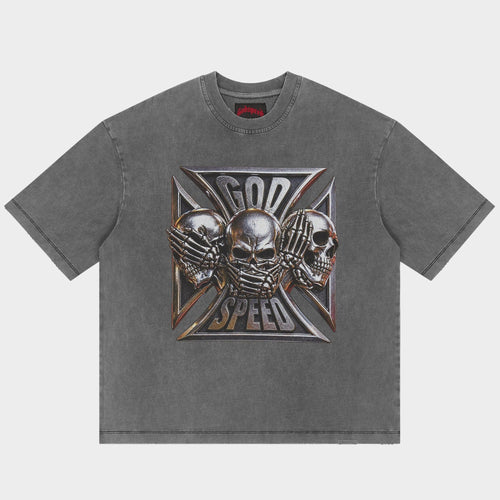 Godspeed Omerta T-Shirt - Grey Wash