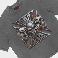 Godspeed Omerta T-Shirt - Grey Wash