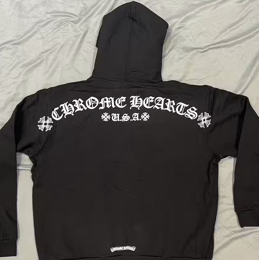Chrome Hearts  "T logo" USA  Black Pullover