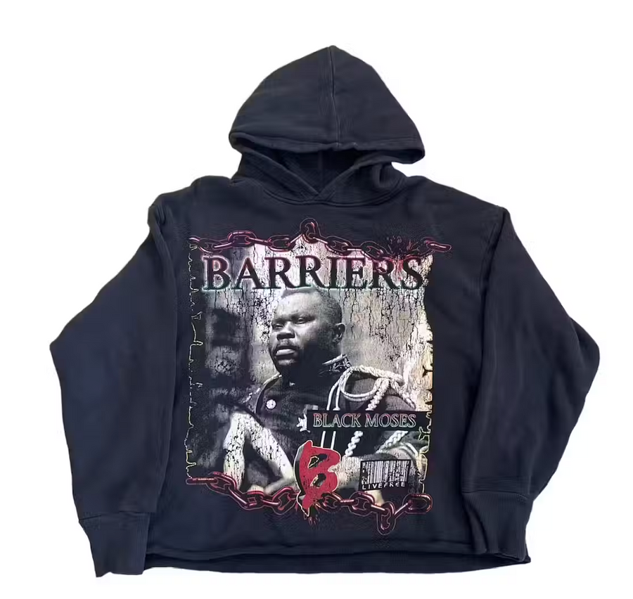 Barriers Black Moses Black Hoodie