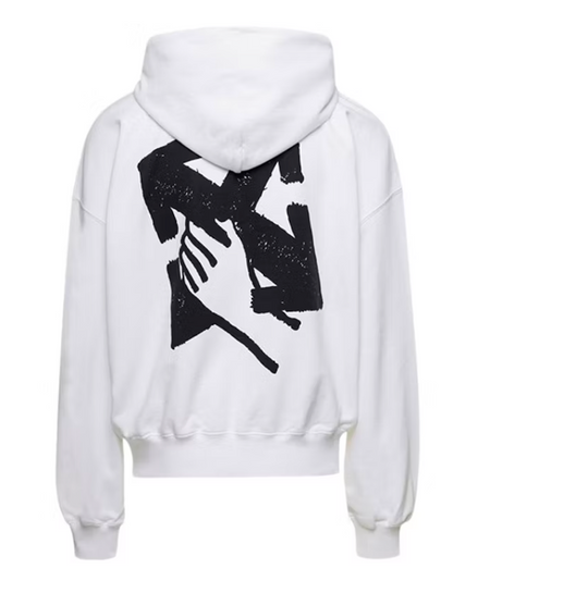 OFF-WHITE Hand Arrow Boxy Hoodie White/Black