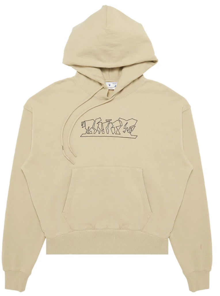 OFF-WHITE Figure of Speech Hoodie Tan