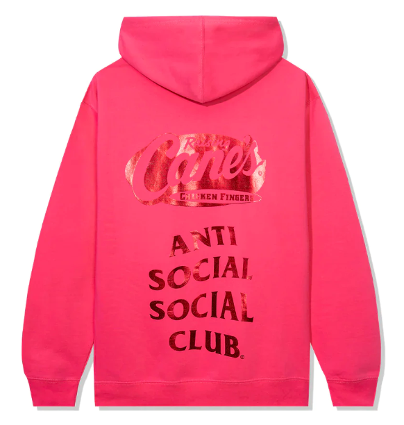 Anti Social Social Club Raising Canes Pink Hoodie