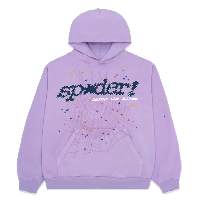 Sp5der Acai Hoodie Purple