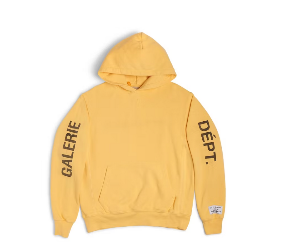 Gallery Dept. ATK Reversible Logo Hoodie Yellow