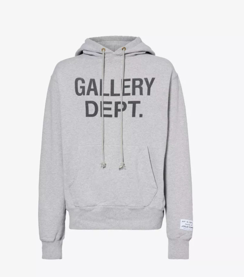 Gallery Dept. Center Logo Hoodie Grey