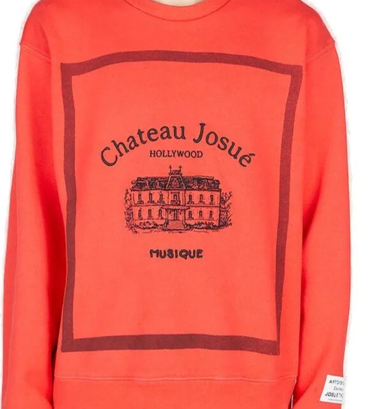 Gallery Dept. Musique Embroidered Motif Crewneck Red