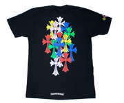 Chrome Hearts Multi Color Cross Cemetery T-shirt Black