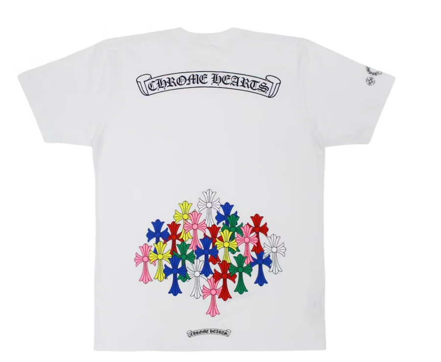 Chrome Hearts Multi Color Cross T-shirt White