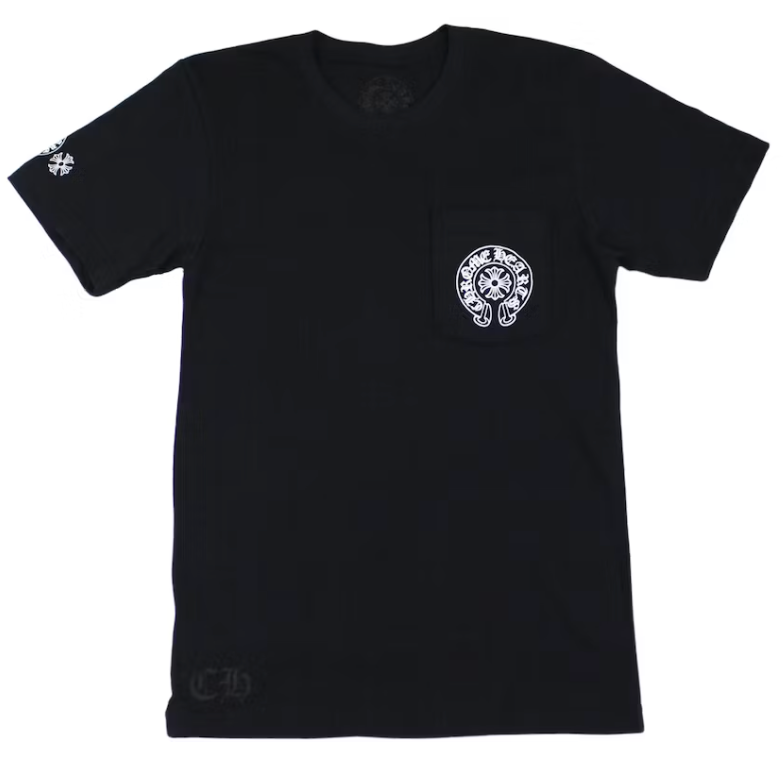 Chrome Hearts Multi Color Horse Shoe T-shirt Black