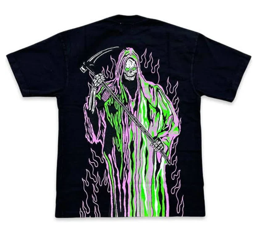 Warren Lotas Giant Neon Reaper Tee Exclusive NFT Drop