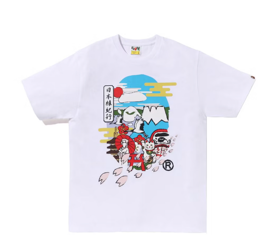 BAPE Japan Culture Ape Head Tee White