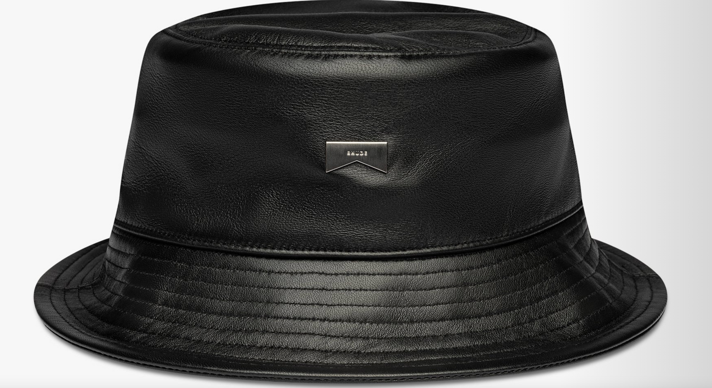 Rhude Leather Bucket Hat - Black MSRP: $750