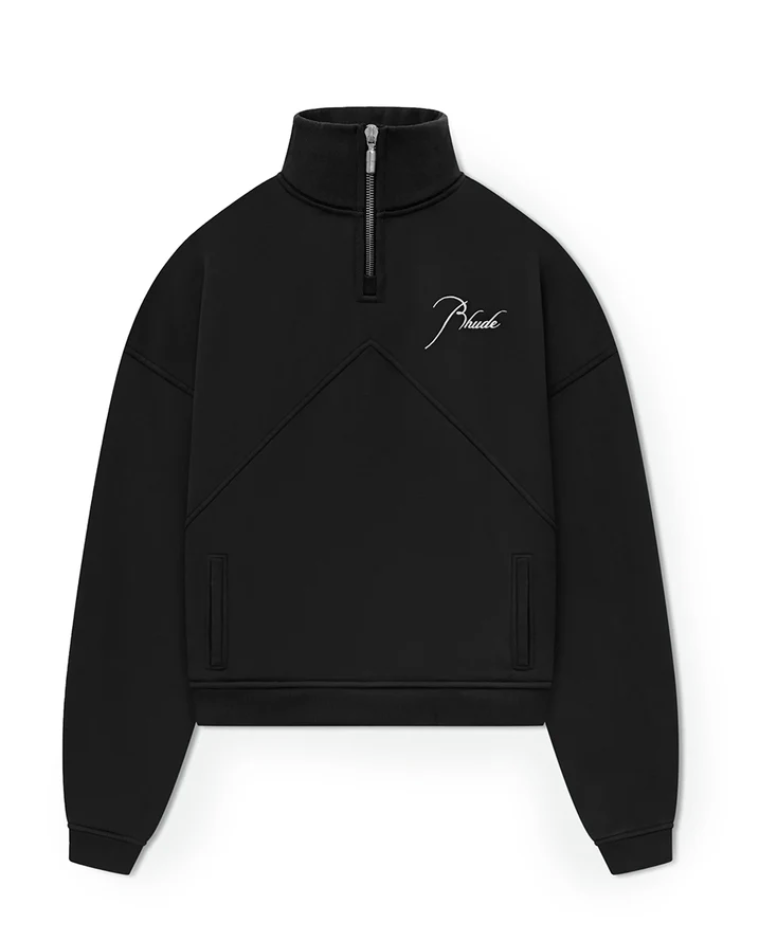 Rhude Quarter Zip - Black $750