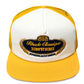 Rhude Trophy Series Foam Hat - Mustard/Creme MSRP $192