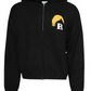 Rhude Moonlight Knit Zip Up Hoodie 'Black/Cream/Yellow' MSRP $2,233