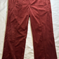 Rhude Velvet Track Pant - Maroon MSRP $1,200