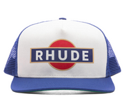 Rhude Racer Trucker Hat -  Navy/Off-White $280
