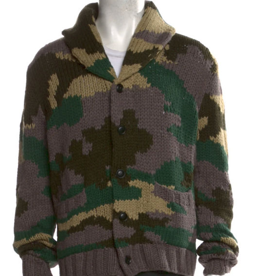 (MSRP:$1295.00) Rhude Camo Cardigan MSRP:$1295.00