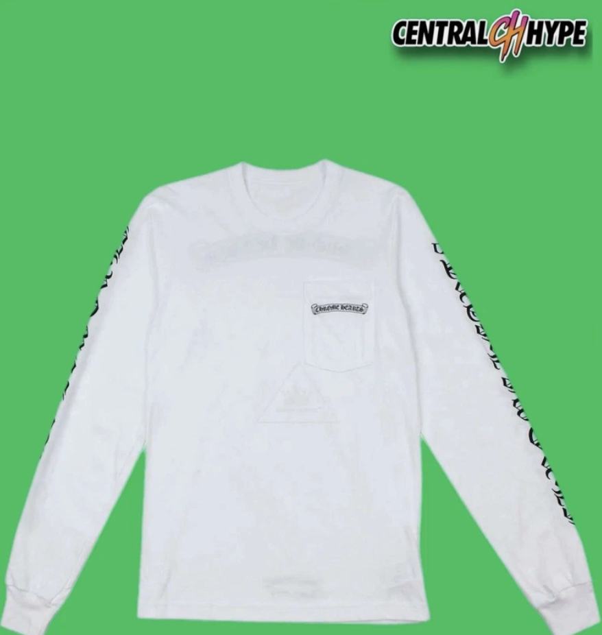 Chrome Hearts F*** You Scroll Logo Long Sleeve Shirt White