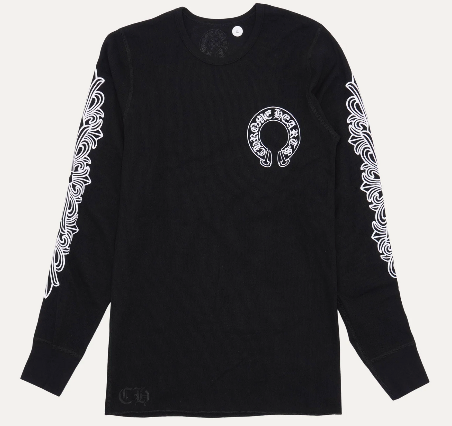 Chrome Hearts Horseshoe Thermal Waffle T-Shirt 'Black'