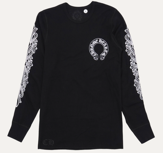 Chrome Hearts Horseshoe Thermal Waffle T-Shirt 'Black'