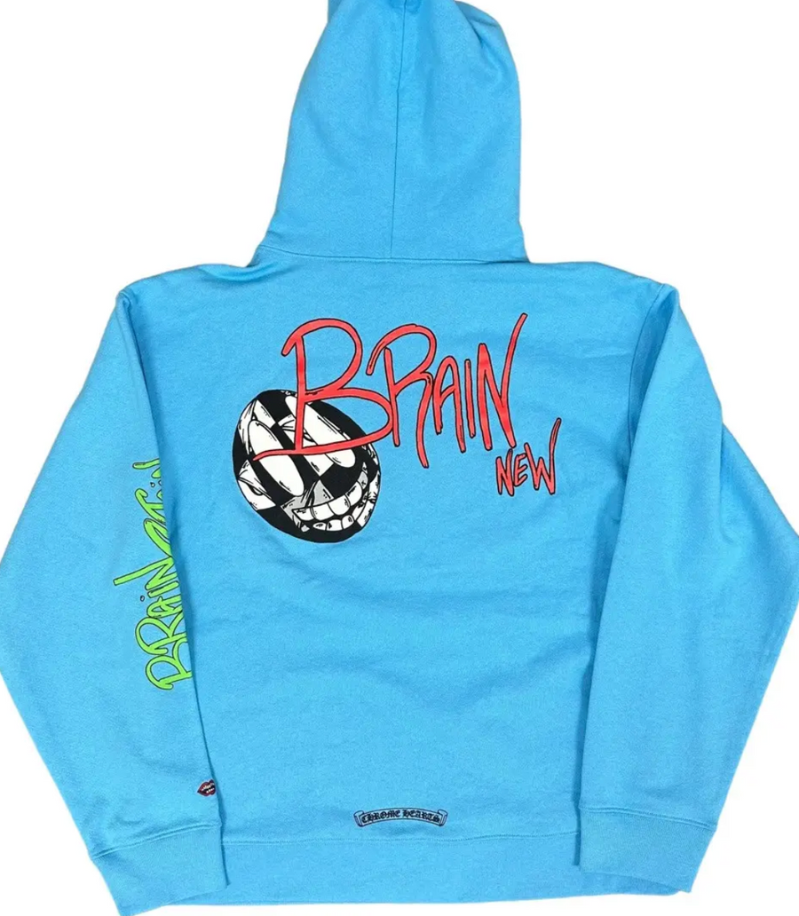 Chrome Hearts Matty Boy Brain Hoodie 'Blue'